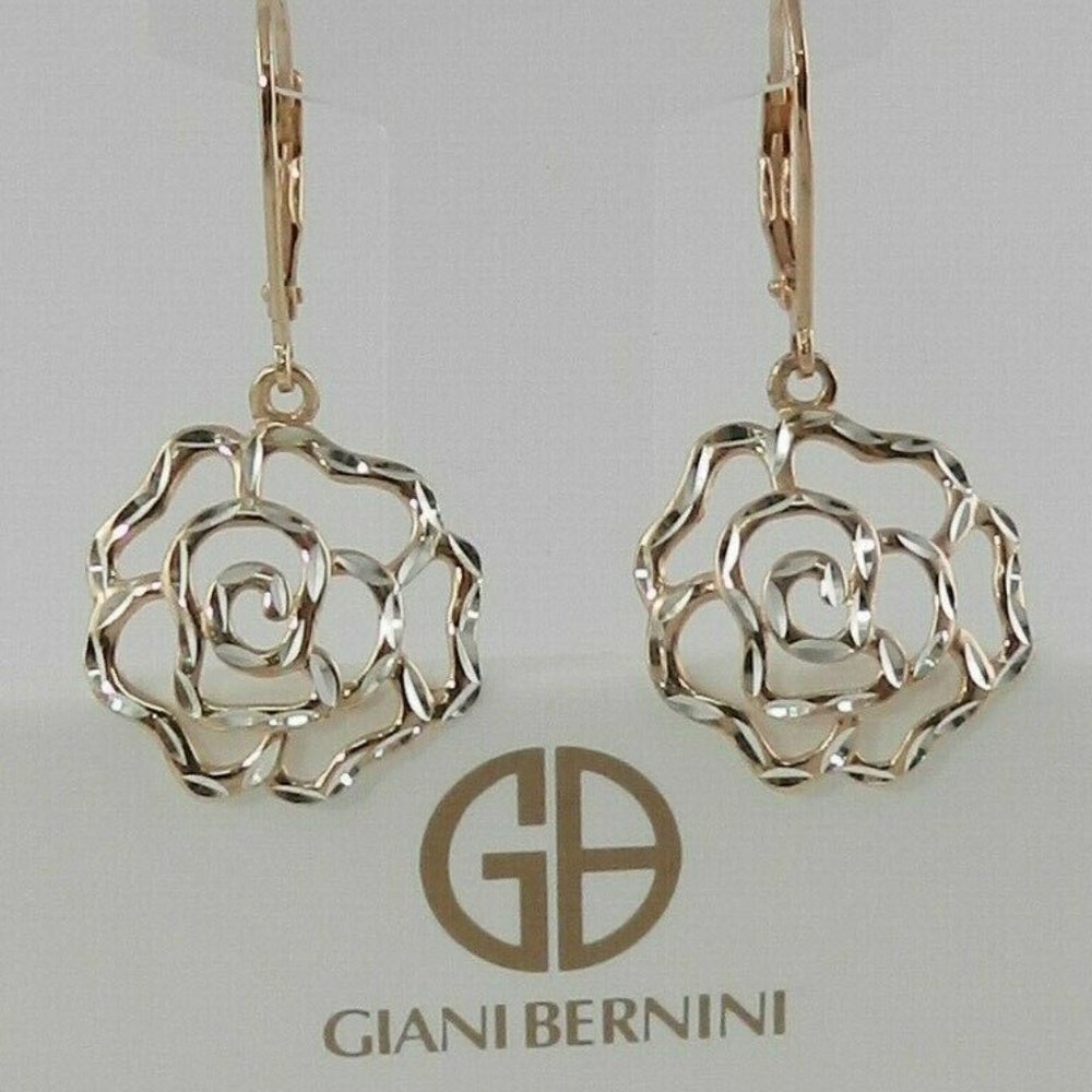 Giani Bernini Flower Outline Drop Earrings